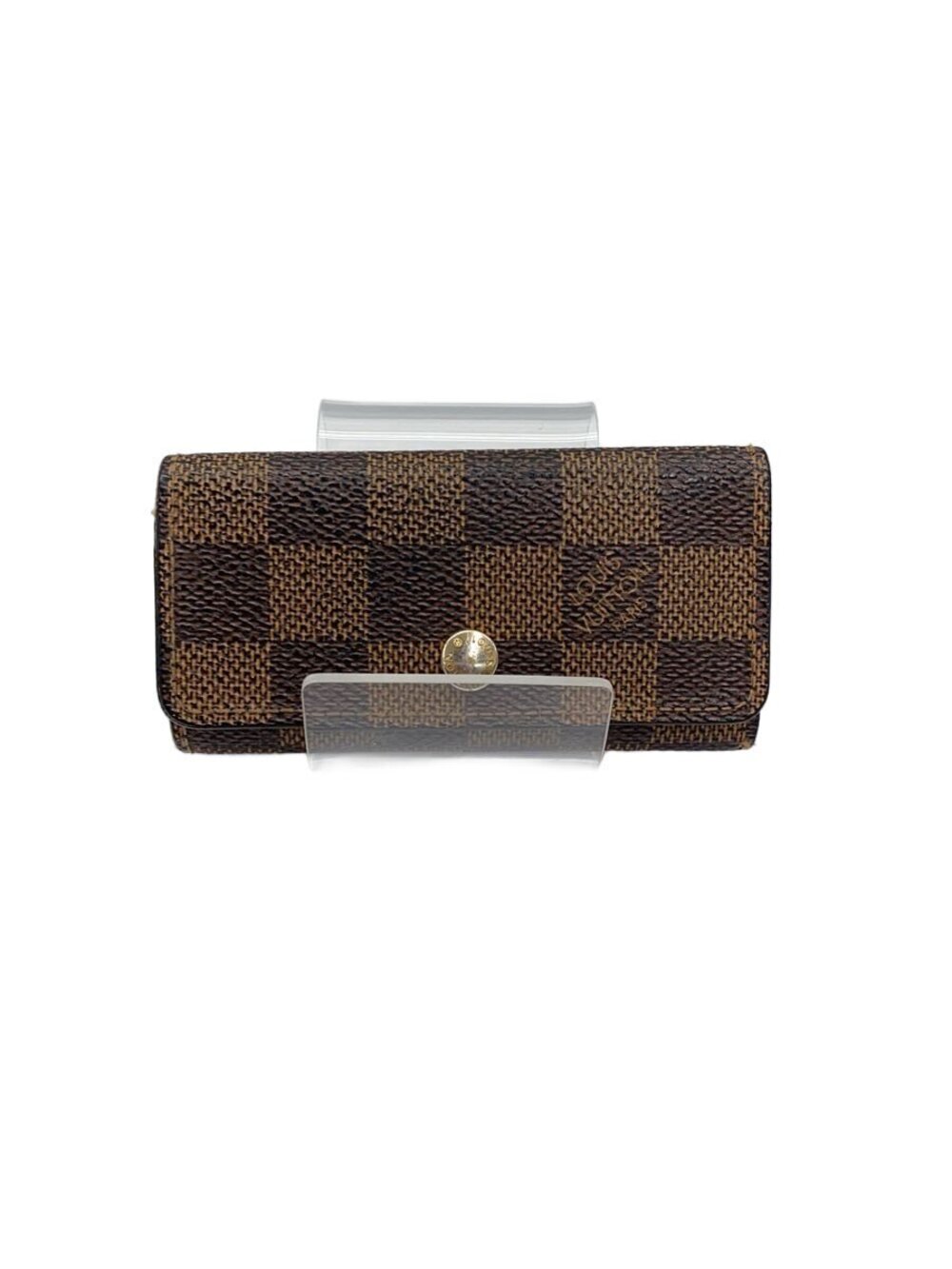 LOUIS VUITTON Multicles Ebene Brown Leather Brown